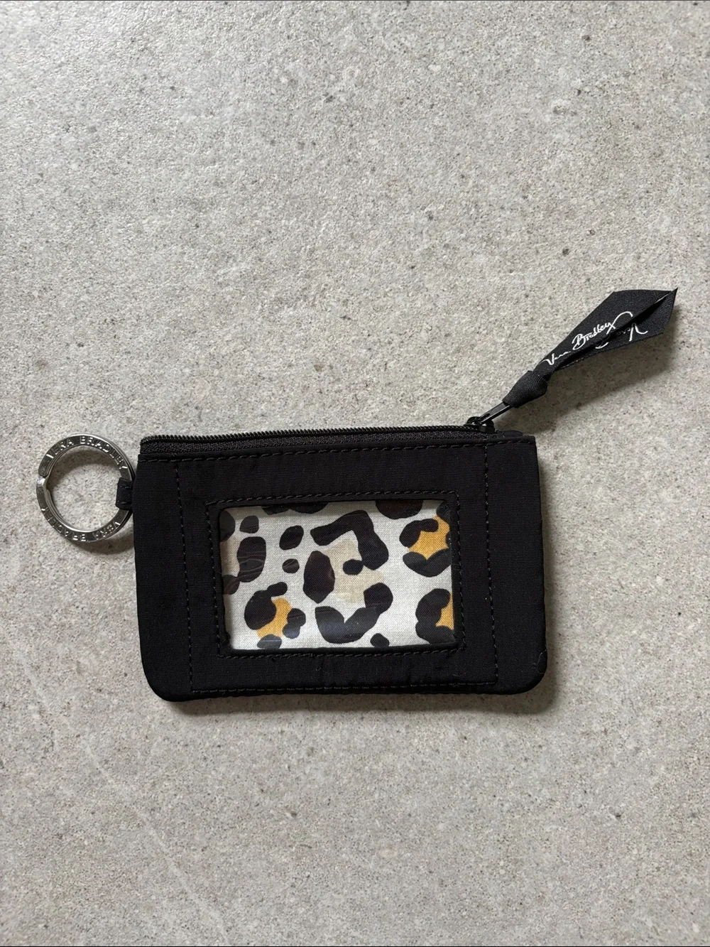 Vera Bradley black ID holder